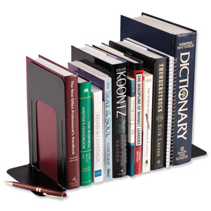 Bookends Large Metal Black [Pack 2] Ident: 334A