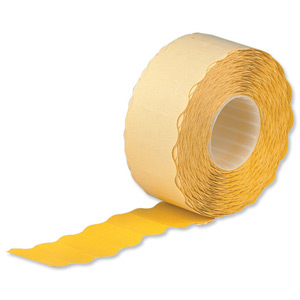 Avery Labels for Labelling Gun 1-Line Removable Yellow 12x26mm 1500 per Roll Ref YR1226 [Pack 10]