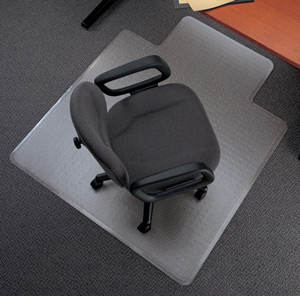 5 Star Chair Mat Carpet Protection PVC W900xD1200mm Clear/Transparent Ident: 499C