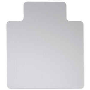 5 Star Chair Mat Carpet Protection PVC W1150xD1340mm Clear/Transparent Ident: 499C
