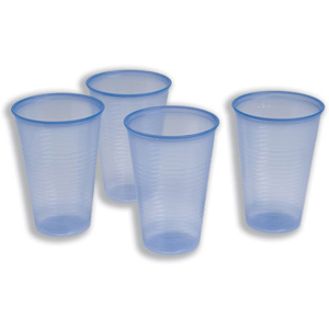 Water Cups Plastic Non Vending for Cold Drinks 7oz 200ml Blue [Pack 1000] Ident: 625E