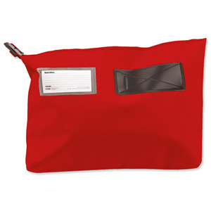 Versapak Mailing Pouch Gusseted Bulk Volume Sealable with Window PVC 510x406x75mm Red Ref CG6 RDS Ident: 161B