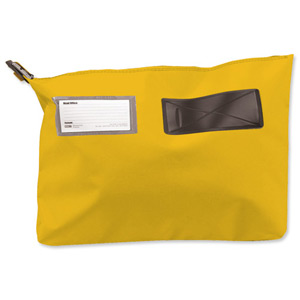 Versapak Mailing Pouch Gusseted Bulk Volume Sealable with Window PVC 510x406x75mm Yellow Ref CG6 YWS Ident: 161B