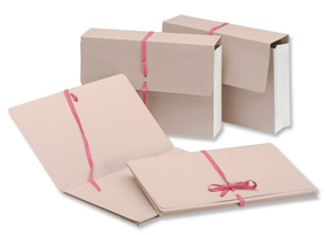 Guildhall Legal Wallets Croydon Manilla Pink Ribbon 270gsm 75mm Gusset Foolscap Ref 239Z [Pack 25]