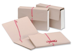 Guildhall Legal Wallets Croydon Manilla Pink Ribbon 270gsm 75mm Gusset Foolscap Ref 239Z [Pack 25] Ident: 193B