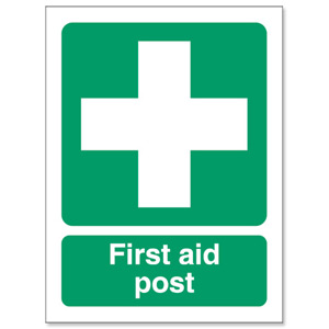 Stewart Superior First-Aid Post Self Adhesive Sign Ref SP051PVC