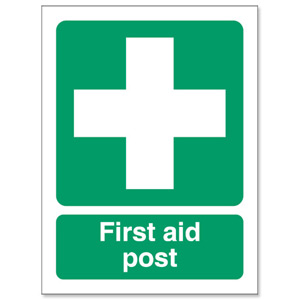 Stewart Superior First-Aid Post Self Adhesive Sign Ref SP051SAV