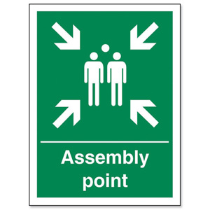 Stewart Superior Fire Assembly Point Self Adhesive Sign Ref SPO52PVC
