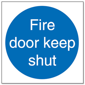 Stewart Superior Fire Door Keep Shut Sav Self Adhesive Sign Ref M014SAV [Pack 5] Ident: 548B