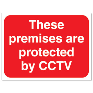 Stewart Superior Outdoor Premises Protected By CCTV Sign Foamboard Ref FB044