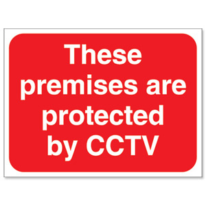 Stewart Superior Outdoor Premises Protected By CCTV Sign Foamboard Ref FB044 Ident: 549A