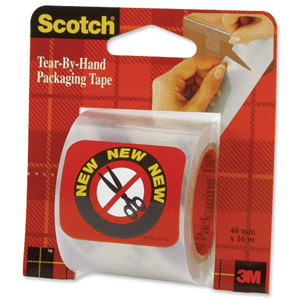 Scotch Tear By Hand Packing Tape 48mmx16m Ref E5016C Ident: 154A