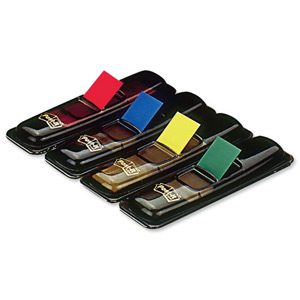 Post-it Small Index Flags Repositionable W12xH43mm Standard Colours Ref 683-4 [Pack 140] Ident: 58B