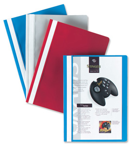Rexel Report Flat File Lightweight Polypropylene with Indexing Strip A4 Assorted Ref 12602AS [Pack 25]