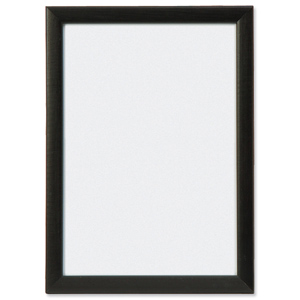 Picture or Certificate Frame Portrait or Landscape with Styrene Front A4 Black Ident: 496A