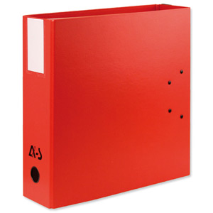 Arianex Double Capacity Lever Arch Files File with A-Z Dividers 2x50mm Spines A4 Red Ref DA4-RD