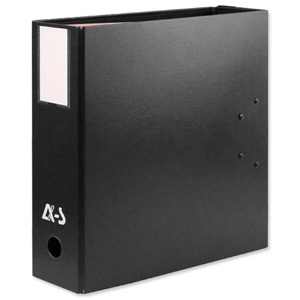 Arianex Double Capacity Lever Arch Files File with A-Z Dividers 2x50mm Spines A4 Black Ref DA4-BK Ident: 228A