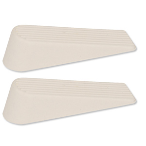 Door Wedge Rubber White [Pack 2]