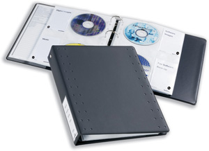 Durable CD and DVD Pocket for Index 40 Ring Binder Capacity 4 Disks A4 Clear Ref 5222/19 [Pack 5] Ident: 781D