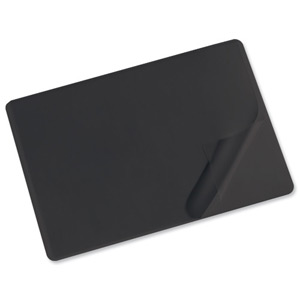 Durable Desk Mat with Transparent Overlay W530xD400mm Black Ref 7202/01 Ident: 335D