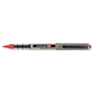 Uni-ball Eye UB150 Rollerball Pen Micro 0.5mm Tip 0.2mm Line Red Ref 9000502 [Pack 12] Ident: 72A