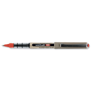 Uni-ball Eye UB157 Rollerball Pen Fine 0.7mm Tip 0.5mm Line Red Ref 9000702 [Pack 12]