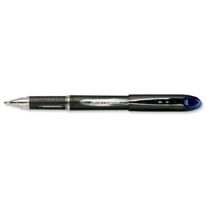 Uni-ball SX210 Jetstream Rollerball Pen Rubber Grip 1.0mm Tip 0.7mm Line Blue Ref 9008001 [Pack 12]