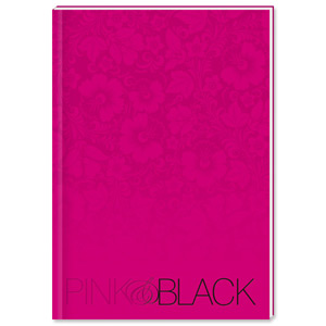 Oxford Pink and Black Book Casebound Ruled 192 Pages 90gsm A4 Ref H70009 [Pack 5]