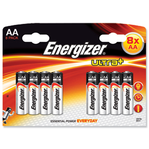 Energizer UltraPlus Battery Alkaline LR06 1.5V AA Ref 637464 [Pack 8]