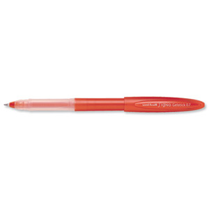 Uni-ball UM170 SigNo Gelstick Rollerball Pen 0.7mm Tip 0.4mm Line Red Ref 9003002 [Pack 12]