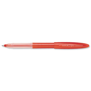 Uni-ball UM170 SigNo Gelstick Rollerball Pen 0.7mm Tip 0.4mm Line Red Ref 9003002 [Pack 12] Ident: 71B