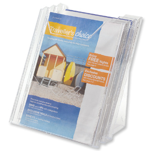 Durable Combiboxx Literature Holder Extendable A4 Clear Ref 8580/19 [Pack 3]