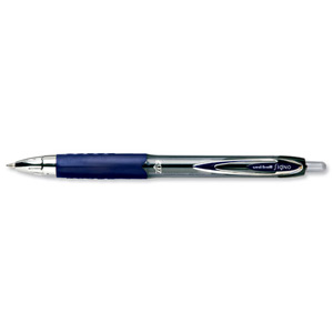 Uni-ball SigNo 207 Gel Rollerball Pen Retractable Fine 0.7mm Tip 0.5mm Line Blue Ref 9004601 [Pack 12] Ident: 69F