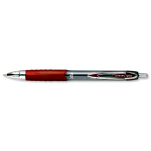 Uni-ball SigNo 207 Gel Rollerball Pen Retractable Fine 0.7mm Tip 0.5mm Line Red Ref 9004602 [Pack 12] Ident: 69F