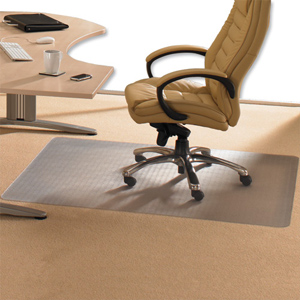 Chair Mat PVC for Low Pile 2.5mm Carpet 1200x1500mm Clear Ident: 499A