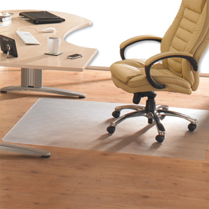 Chair Mat PVC for Hard Floor or Very Low Pile 2.5mm Carpet 1200x1500mm Clear Ident: 499A