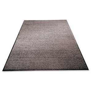 Mat on Roll Polypropylene Anti Slip Plush Pile 900x3000mm Grey