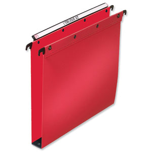 Elba Suspension File Polypropylene Vertical 350sheet 30mm Foolscap Red Ref 100330374 [Pack 25] Ident: 212A