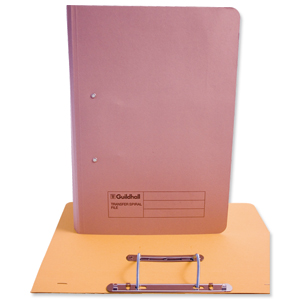 Guildhall Transfer Spring Files 315gsm Capacity 38mm Foolscap Buff Ref 348-BUFZ [Pack 50] Ident: 199A