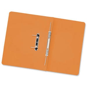 Guildhall Transfer Spring Files 315gsm Capacity 38mm Foolscap Orange Ref 348-ORGZ [Pack 50]