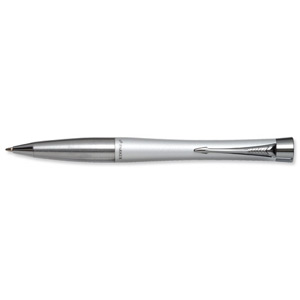 Parker Urban Ball Pen with Blue Ink and Twist-action for Standard Refills Silver Ref S0881840 Ident: 88C