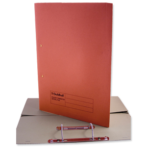 Guildhall Transfer Spring Files with Inside Pocket 315gsm 38mm Foolscap Orange Ref 349-ORGZ [Pack 25]