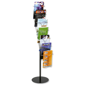 Literature Display Stand Wire Static 1 Side 7 x A4 Pockets