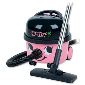Numatic Hetty Vacuum Cleaner 1200W 9 Litre 6.6kg W340xD340xH370mm Pink Ref HET200 Ident: 583B