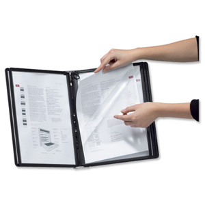 Durable Sherpa Display Panel PLUS Clear Opens with Flexible Frame A4 Black Ref 5590/01 [Pack 10]