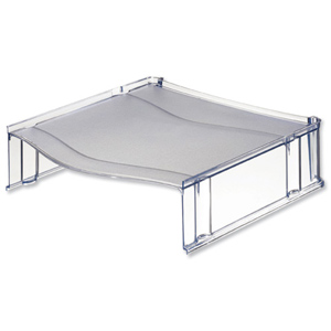 Universal Riser Platform for Letter Trays Translucent Grey