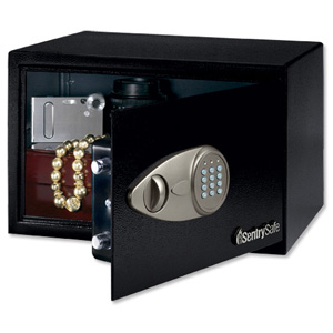Sentry X055 Security Safe Electronic Lock 4mm Door 2mm Walls 16.4 Litre 9.5kg W350xD270xH220mm Ref X055 Ident: 562D