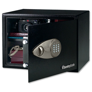 Sentry X125 Security Safe Electronic Lock 4mm Door 2mm Walls 36.3 Litre 15.3kg W430xD370xH270mm Ref X125 Ident: 562D