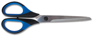 SureSafe Scissors with Rubber-cushioned Comfort Grip 180mm Ref JZ04 Ident: 382A