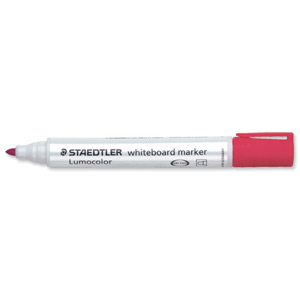Staedtler Lumocolor Whiteboard Marker Dry-safe Bullet Tip 2mm Line Red Ref 351-2 [Pack 10] Ident: 97D